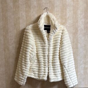 Outerwear by Lisa Cream Faux Fur Teddy Jacket- new without tags